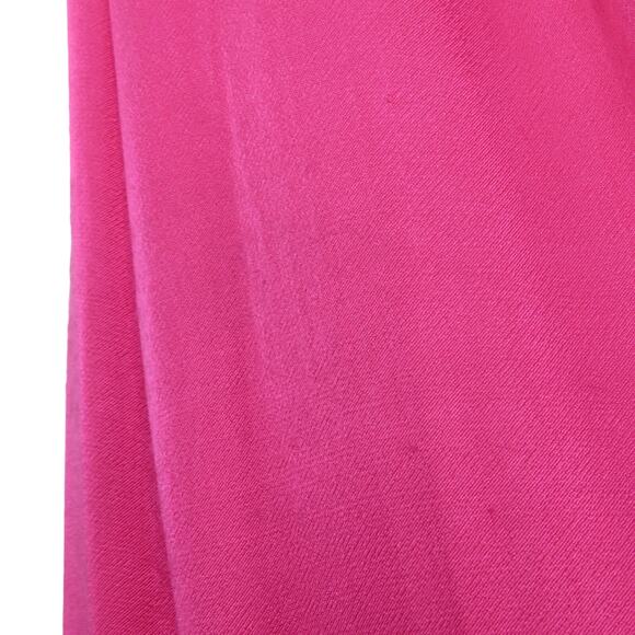 Revolve Bardot Ember Midi Dress Hot Pink High Low Asymmetrical V-Neck Large Sexy - Picture 10 of 14